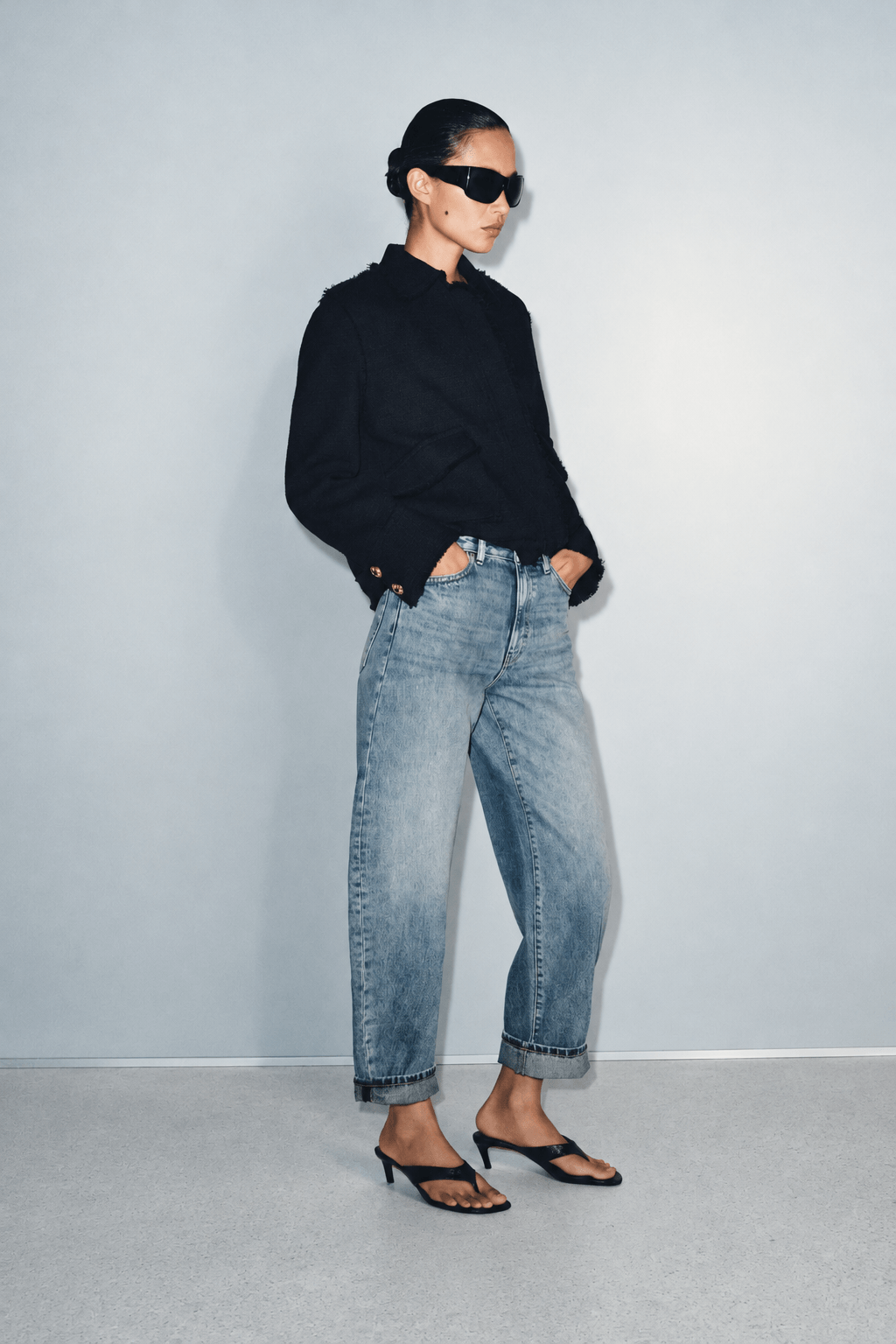 CUFFED BALLOON JEANS