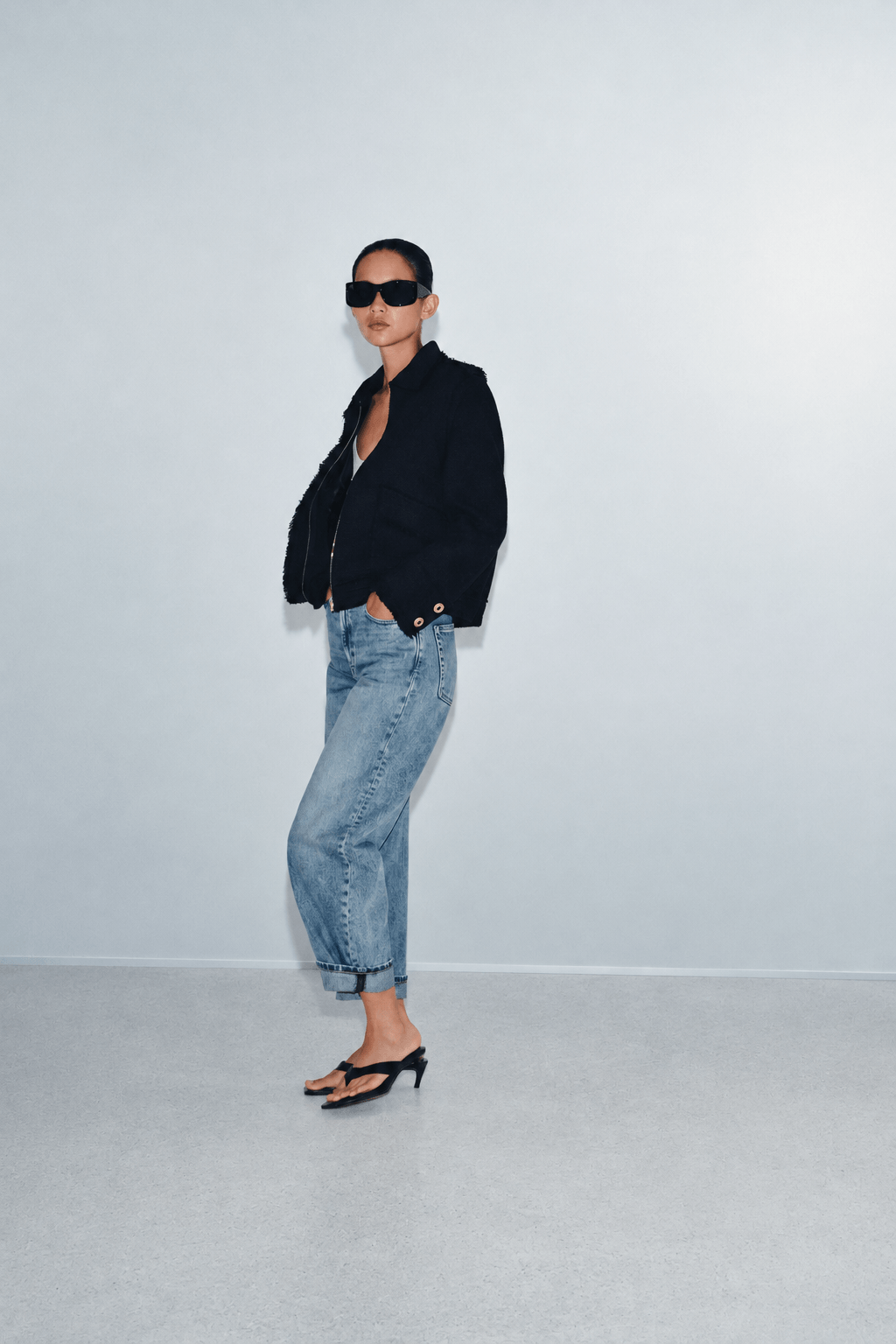 CUFFED BALLOON JEANS
