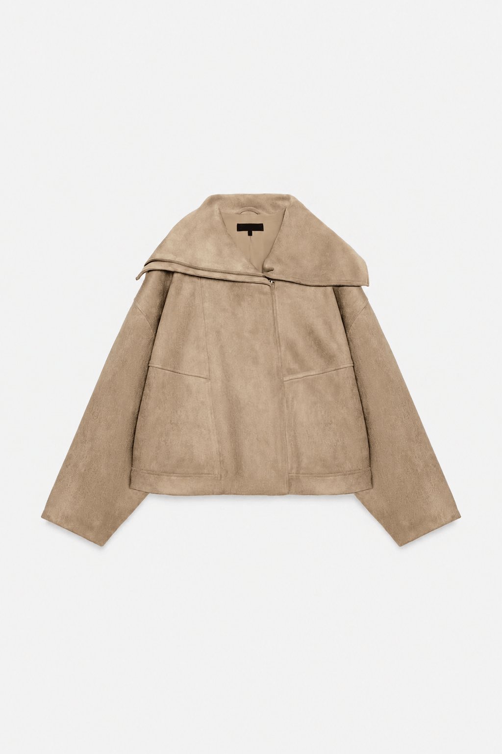 BOMBER JACKET WITH WIDE COLLAR